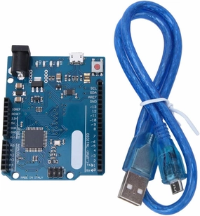 Oumefar ATmega32u4 Development Board 7 PWM Channel Development Module Microcontroller with USB Cable for Leonardo R3 Pro
