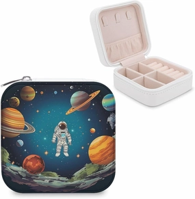 Outer Space Rocket Astronaut Jewelry Case Organizer Jewelry Holder Organizer Jewelry Boxes