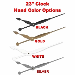 Oversized Time Zone Clock- Blue Timezone Wall Clock- 23" Personalized Clock