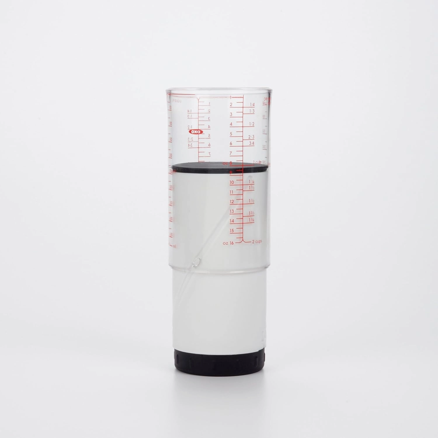 OXO Good Grips 2 Cup Adjustable Measuring Cup, Clear/Black