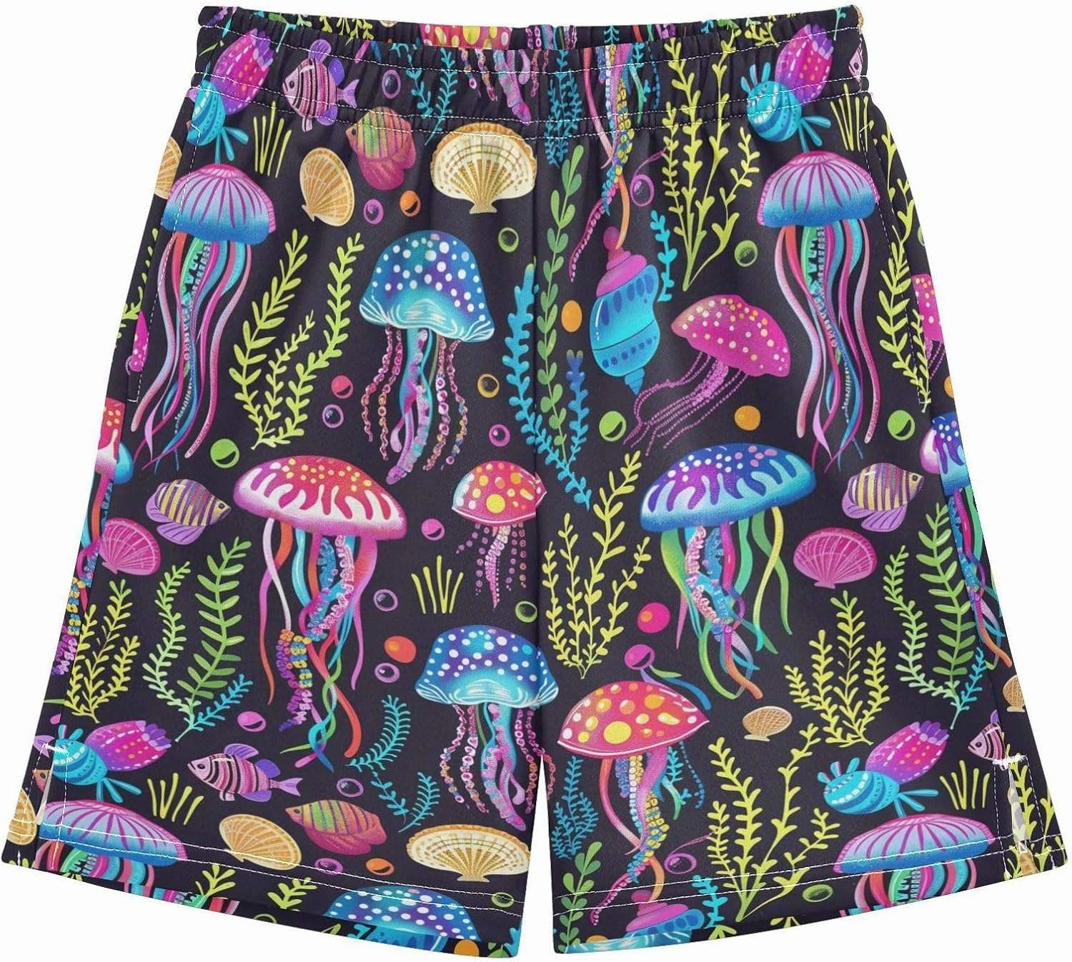 panksolu Boys Shorts Casual Athletic Shorts Elastic Waist with Pockets Teens Summer Track Shorts for Outdoor Activity 7-15Y