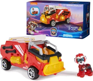 Paw Patrol: The Mighty Movie, Firetruck Toy with Marshall Mighty Pups Action Figure, Lights and Sounds, Kids Toys for Boys & Girls 3 