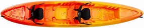 Perception Rambler | Sit on Top Tandem Kayak | Recreational Kayak for Two | Storage with Tie Downs