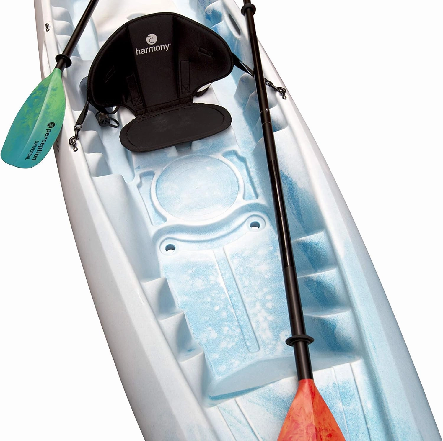 Perception Rambler | Sit on Top Tandem Kayak | Recreational Kayak for Two | Storage with Tie Downs