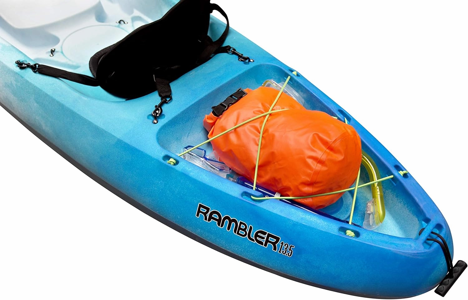 Perception Rambler | Sit on Top Tandem Kayak | Recreational Kayak for Two | Storage with Tie Downs