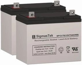 Permobil Chairman 2K Wheelchair Deep Cycle Battery 12V 75AH Replacement