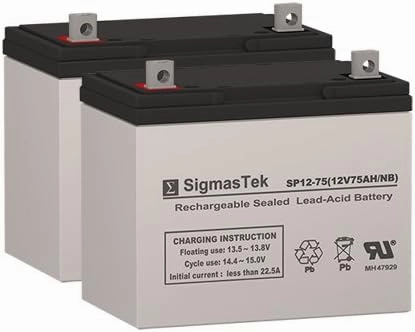 Permobil X850 Corpus Wheelchair Deep Cycle Battery 12V 75AH Replacement