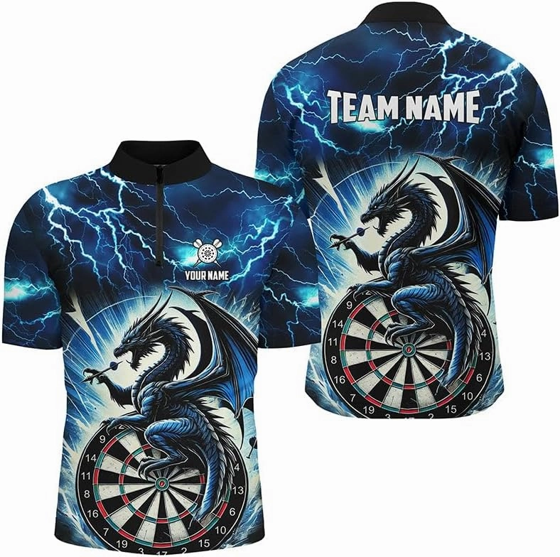 Personalized Dart Jerseys for Men, Dart Shirts for Men, Darts Board Yellow Fire Custom Eagle Dart Shirts