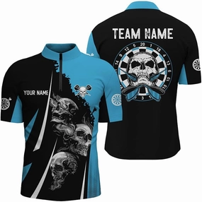 Personalized Dart Shirts for Men, Dart Jerseys for Men, 3D Darts Board Galaxy Universe Men Darts Quarter