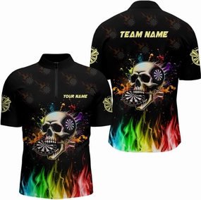 Personalized Dart Shirts for Men, Dart Jerseys for Men, Dart Shirts, Dart Jersey, Black Green Darts Board