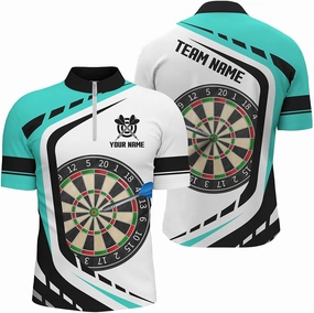 Personalized Dart Shirts for Men, Dart Jerseys for Men, Dart Shirts, Dart Jersey, Black Green Darts Board