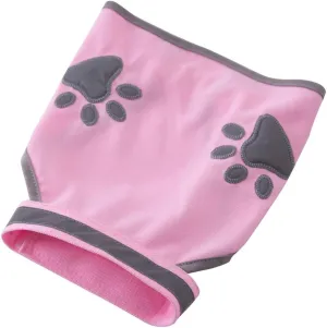 Pet Clothes, Dog Safety Vest with Reflective Dog Paw Adjustable Vest Jacket for Husky,Golden Retriever and Other Dog (L, Pink)