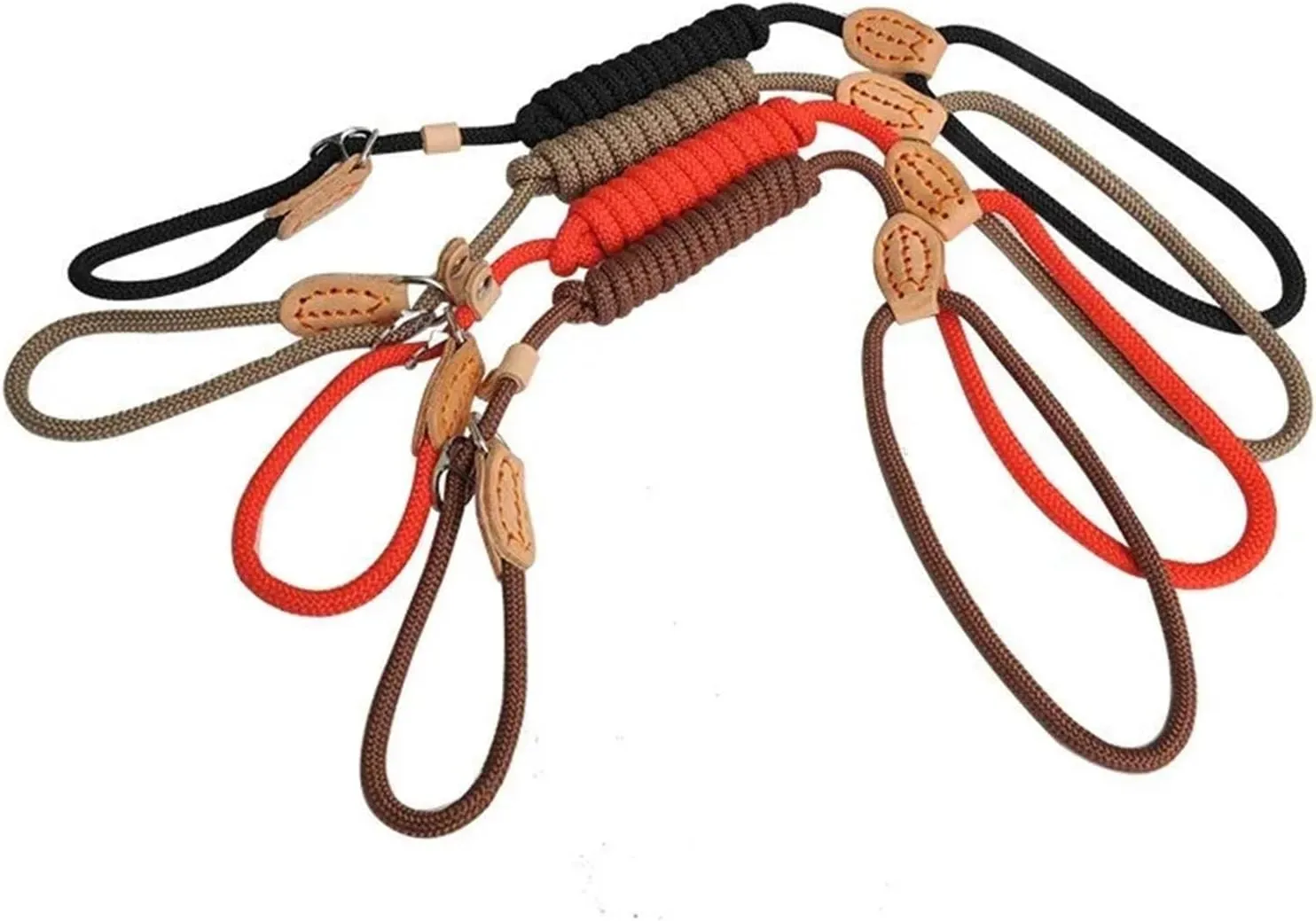 Pet Traction Rope P Chain Dog Leash Slip Collar pet Walking Leads Nylon Dog Mountain Climbing Rope Puppy pet Traction Small Medium Large Dogs Comfortable Outdoor Vest pet(Blue,1cmX150cm)