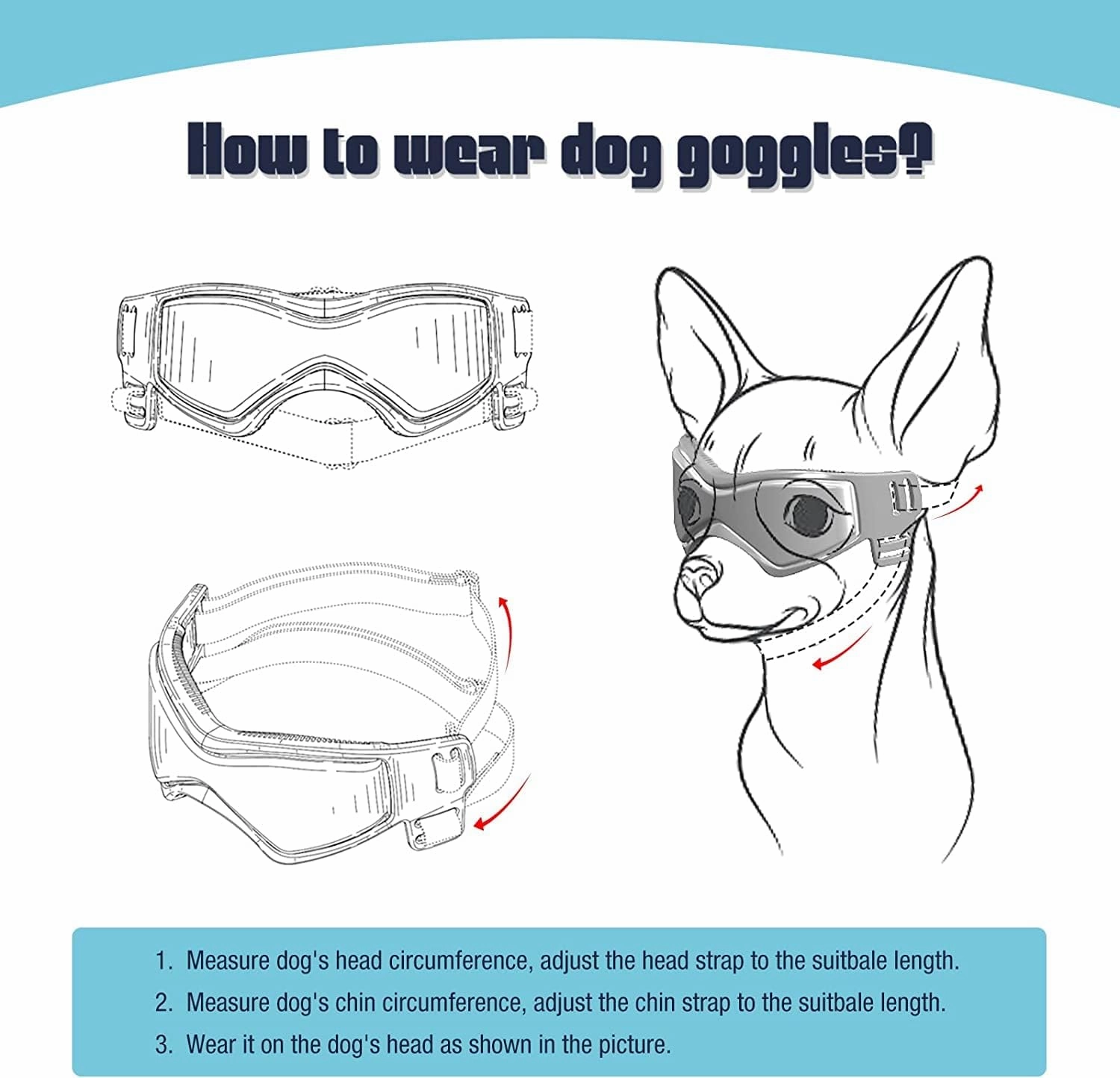 PETLESO Dog Goggles for Small Dogs with Helmet, 2PCS Doggy Sunglasses and Pet Motorcycle Helmet Set for Small Medium Breed Outdoor Driving Walking, Black