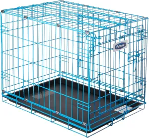 Petmate 21930 Puppy 2 Door Training Retreat, 24-Inch, Blue