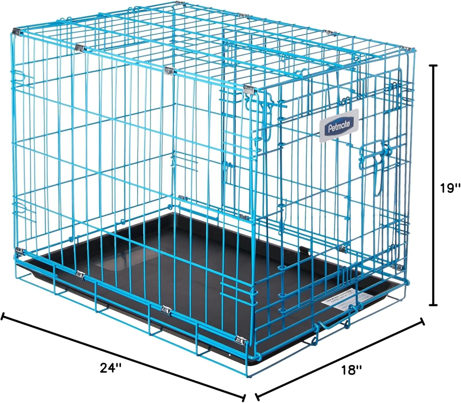 Petmate 21930 Puppy 2 Door Training Retreat, 24-Inch, Blue