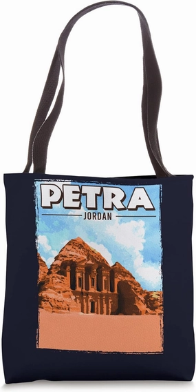 Petra Archaeological Site Jordan For Adventure Travel Tote Bag