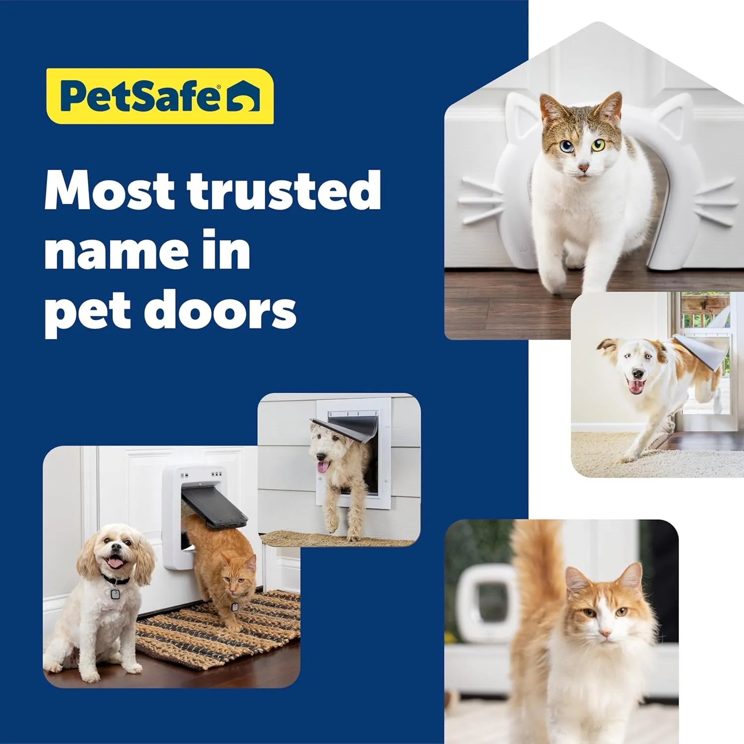 PetSafe 1-Piece Sliding Glass Pet Door for Dogs & Cats - Adjustable Height 75 7/8" to 81"- Medium, Bronze, No-Cut DIY Install, Aluminum Patio Panel Insert, Great for Renters or Seasonal Installation
