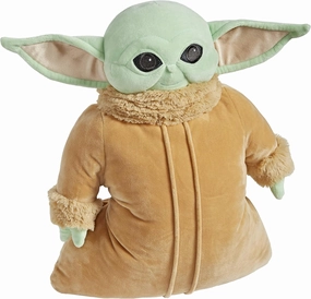 Pillow Pets The Child Grogu Stuffed Animal, Disney Star Wars The Mandalorian Plush Toy, Green