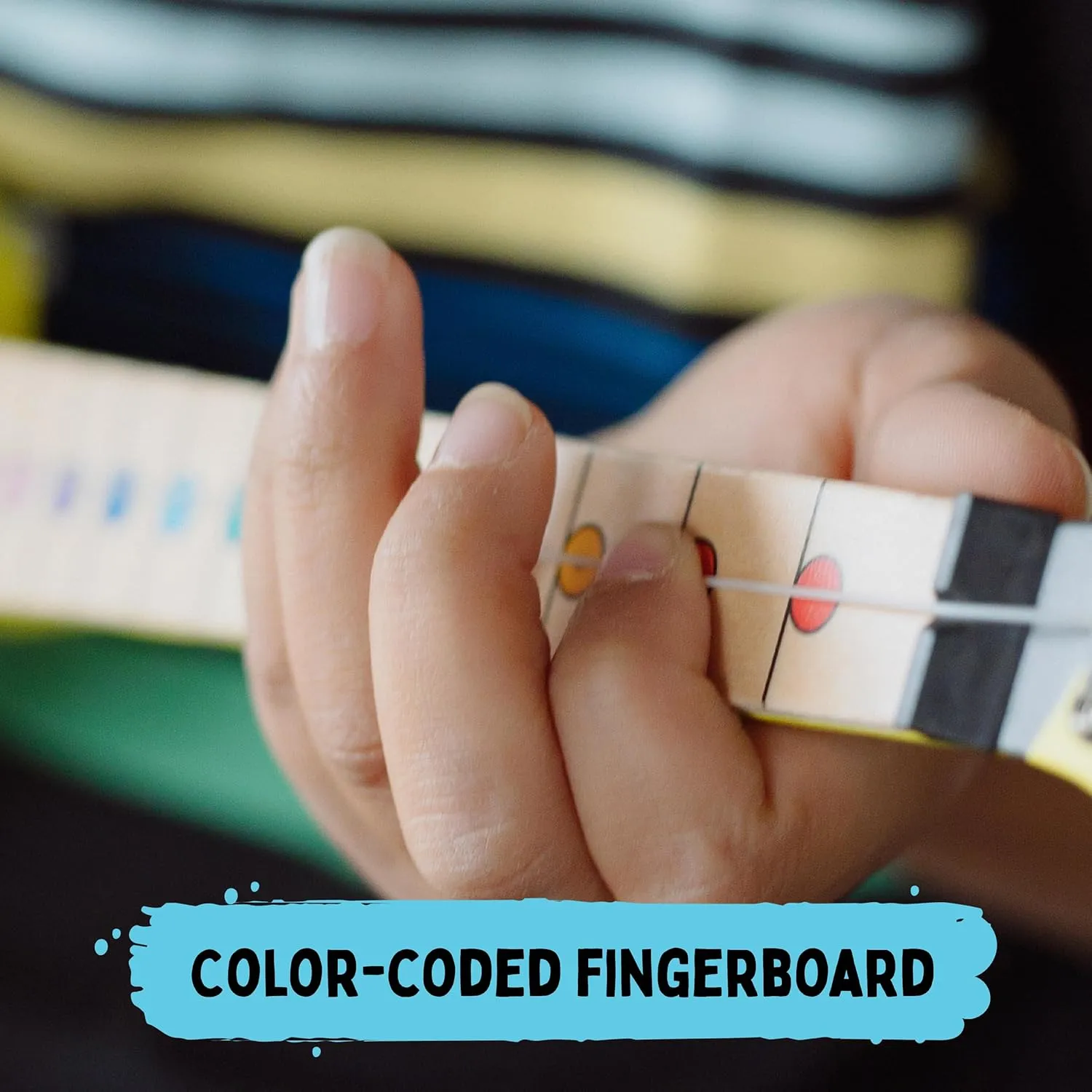 Pizza Guitar - The Easiest Way to Start and Learn Guitar - 1 Stringed Toy Instrument for Kids Perfect Intro to Music for Young Kids Ages 3 and up - from Buffalo Games