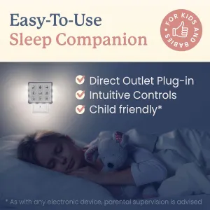 Plug In White Noise Sound Machine for Baby Sleep & Adults, Hallway & Bathroom Noise Blocker, Outlet Sound Machine for Office Privacy & Home Use with Adjustable Night Light & Memory Function by Calm Me