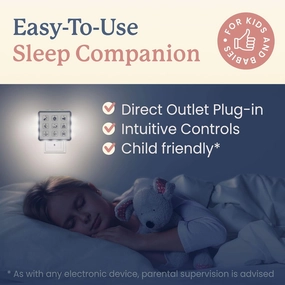 Plug In White Noise Sound Machine for Baby Sleep & Adults, Hallway & Bathroom Noise Blocker, Outlet Sound Machine for Office Privacy & Home Use with Adjustable Night Light & Memory Function by Calm Me