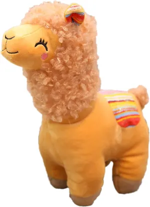 Plush Alpaca Stuffed Animal, Cute Alpaca Plush Doll Toys. Fluffy Alpaca Plushies, Plushie Llama Stuffed Animal Gift for Kids and Lovers in Christmas, Birthday, Valentine's Day...(Brown)