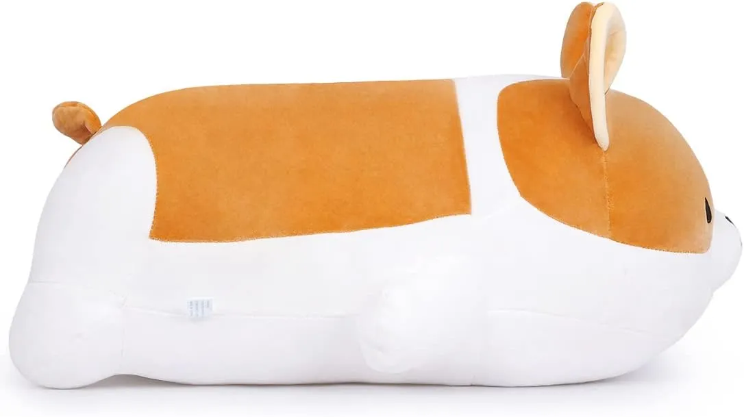 Plush Corgi Dog Toy 15.7in Stuffed Animal Corgi Doll Shiba Inu Dog Plush Pillow, Gift for Kids and Girls