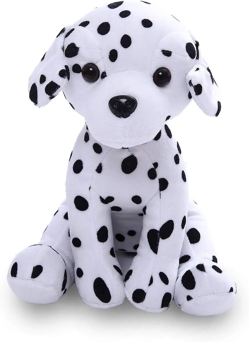 Plushland Pawpals paw pal Stuffed Animal Teddy Bear Toys Puppy Dog 8 Inches, Birthday Holiday Halloween Christmas Bone Best Friend (Dalmatian)