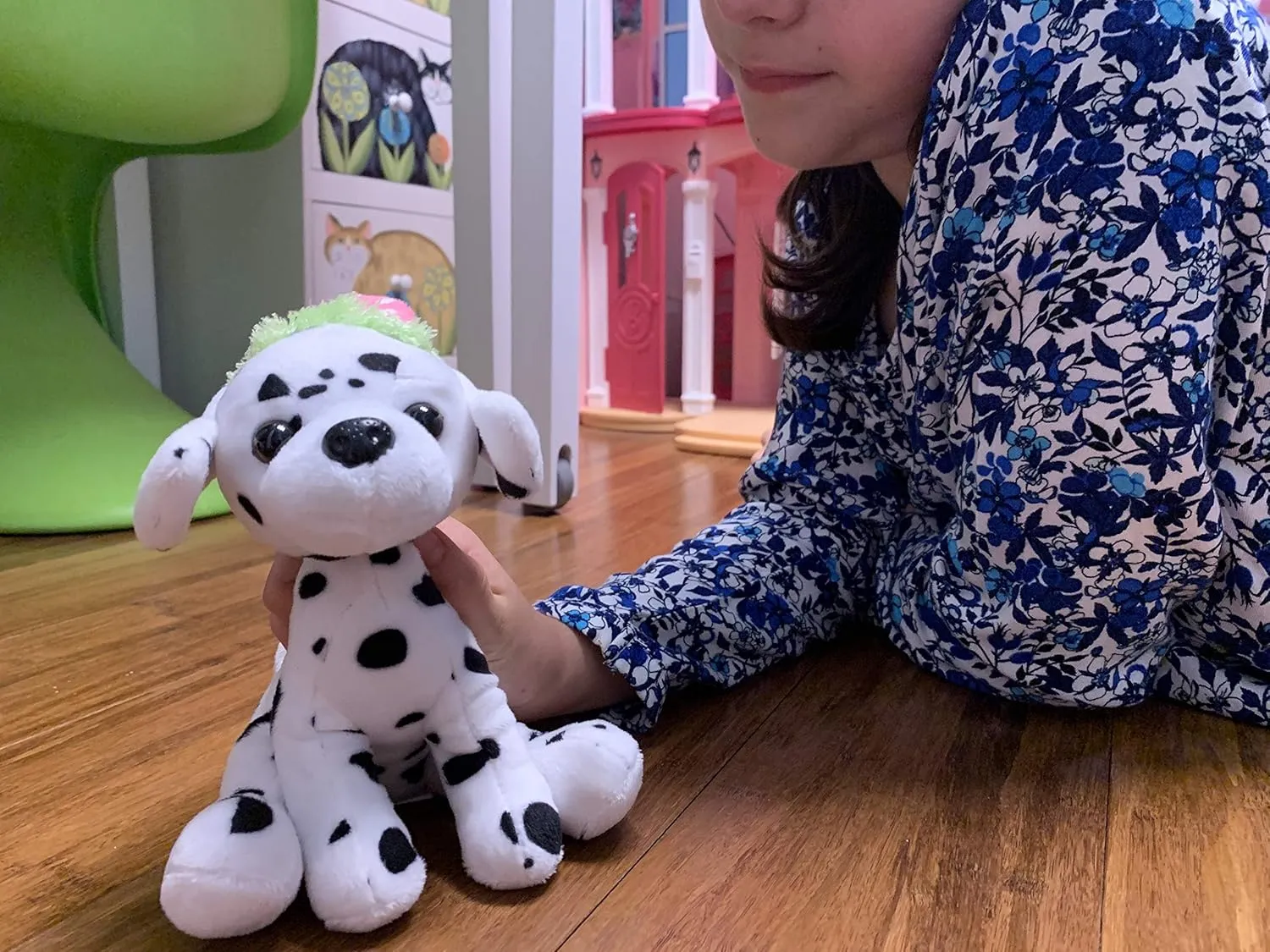 Plushland Pawpals paw pal Stuffed Animal Teddy Bear Toys Puppy Dog 8 Inches, Birthday Holiday Halloween Christmas Bone Best Friend (Dalmatian)