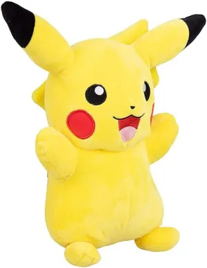 Pokemon Official & Premium Quality 8-Inch Pikachu Plush - Adorable, Ultra-Soft, Plush Toy, Perfect for Playing & Displaying - Gotta Catch ‘Em All, Yellow