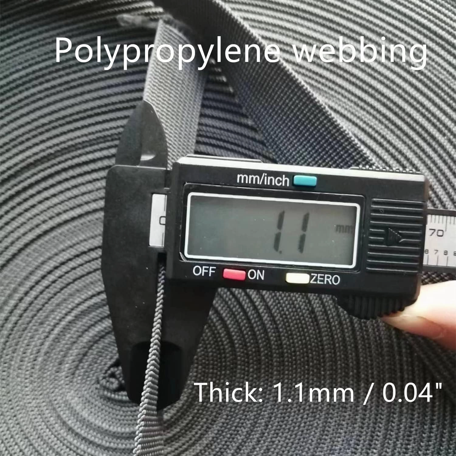 Polypropylene Webbing Strap 1.5 inch - Poly Tape for Bag Handles, Rucksack/Backpacks, Luggage/Cargo Strapping, Belts