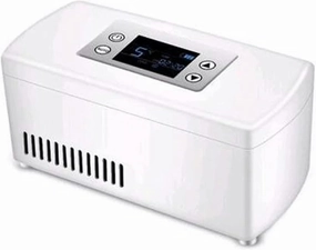 Portable Car Refrigerator, Small Medicine Refrigerator and Insulin Refrigerator, Mini Medicine Refrigerator, USB Battery, 10200mAh Battery, and Handbag