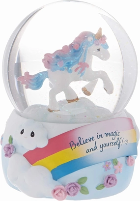 Precious Moments 193103 Believe in Magic Unicorn Musical Snow Globe