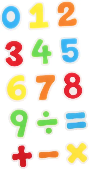 PRETYZOOM Cute Fridge Set 1 Set Numbers Fridge Whiteboard Early Learning White Board for Kitchen Decor