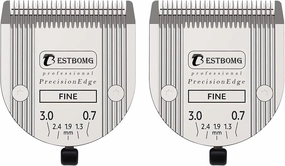 Professional Animal Dog Pet 5-in-1 Adjustable Fine Blade Cut Length 0.7-3mm,Compatible with Wahl Arco,Bravura,Chromado,Creativa,Figura and Motion Clippers(2 PCS)