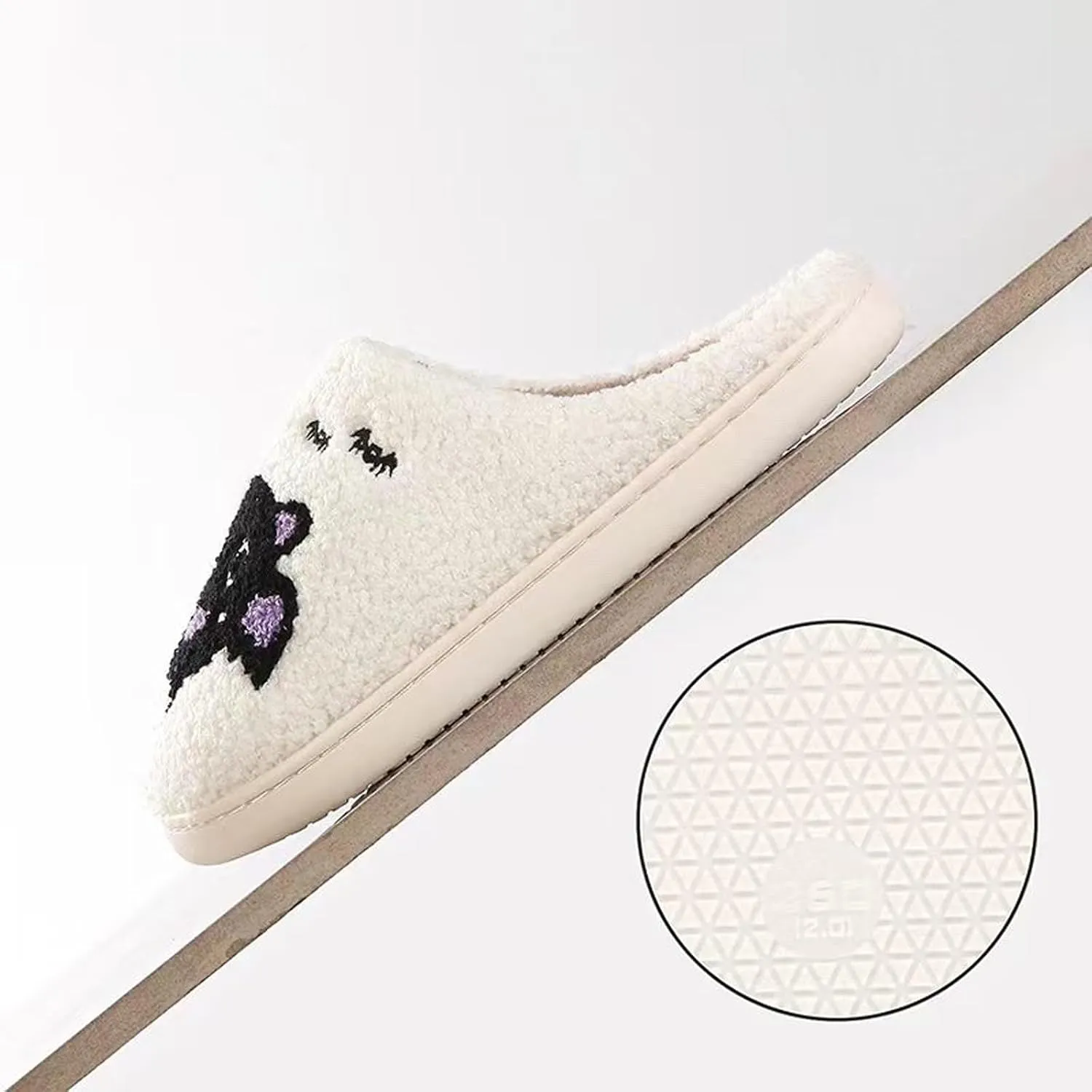 Pumpkin Slippers Halloween Slippers for Women Men House Shoes Spooky Slides Soft Warm Plush Couple Shoes