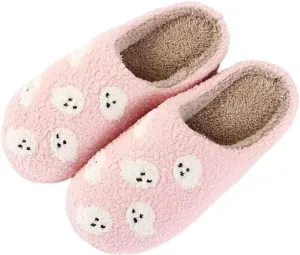 Pumpkin Slippers Halloween Slippers for Women Men House Shoes Spooky Slides Soft Warm Plush Couple Shoes