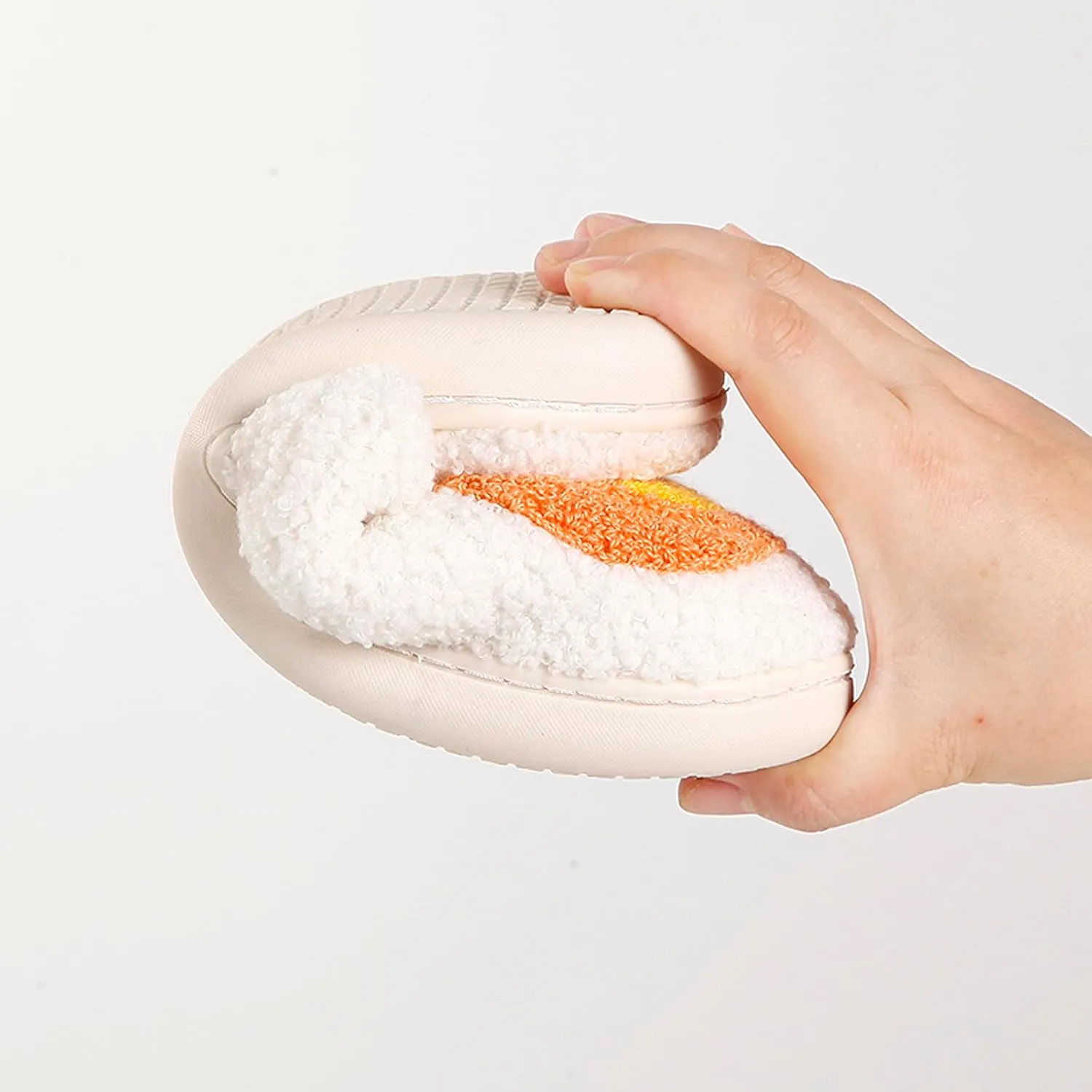 Pumpkin Slippers Halloween Slippers for Women Men House Shoes Spooky Slides Soft Warm Plush Couple Shoes