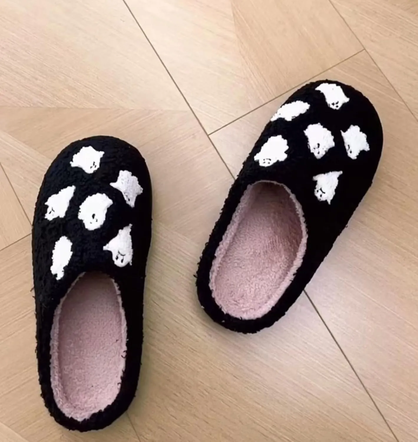 Pumpkin Slippers Halloween Slippers for Women Men House Shoes Spooky Slides Soft Warm Plush Couple Shoes
