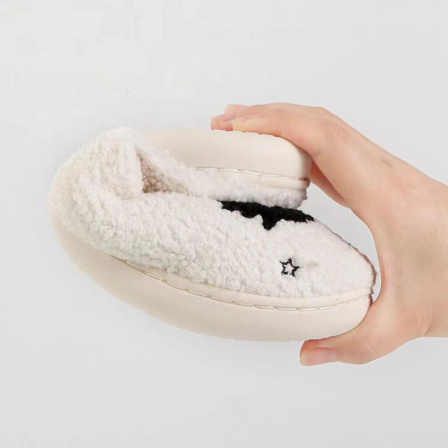 Pumpkin Slippers Halloween Slippers for Women Men House Shoes Spooky Slides Soft Warm Plush Couple Shoes