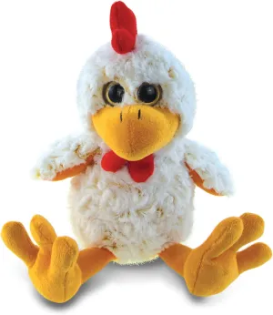 Puzzled DolliBu Plush Rooster Stuffed Animal - Soft Plush Huggable Sitting Yellow Rooster, Adorable Playtime Plush Toy, Cute Farm Life Cuddle Gift for Kids & Adults - 9 Inch