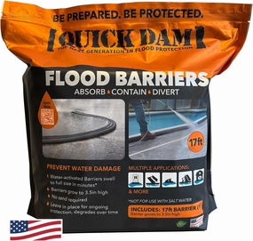 Quick Dam QD617-1 Flood Barriers, 1 Pack, Black