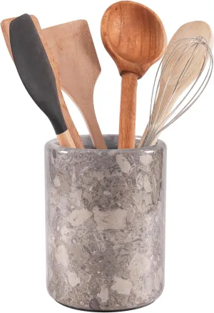 Radicaln Marble Utensil Holder 6.5" Inches Oceanic Handmade Cooking Utensils For Kitchen Countertop Ideal Spoon Holder, Utensils Set & Kitchen accessories
