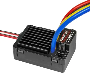 Radiolink CL9030 90A (2-4S) Brushed ESC Waterproof Built-in 5A BEC Selectable 5.5V/7.5V Electronic Speed Controller for RC Crawlers Tanks Cars Boats (XT60 Plug)