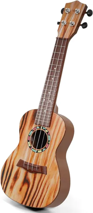 Raimy Kids Guitar Ukulele - 21in Ukulele Guitar Toys for Kids Ages 3 4 5 6 7  Year Old Boys Girls Simulated Sound Quality Music Instruments Learning Education (Yellow)