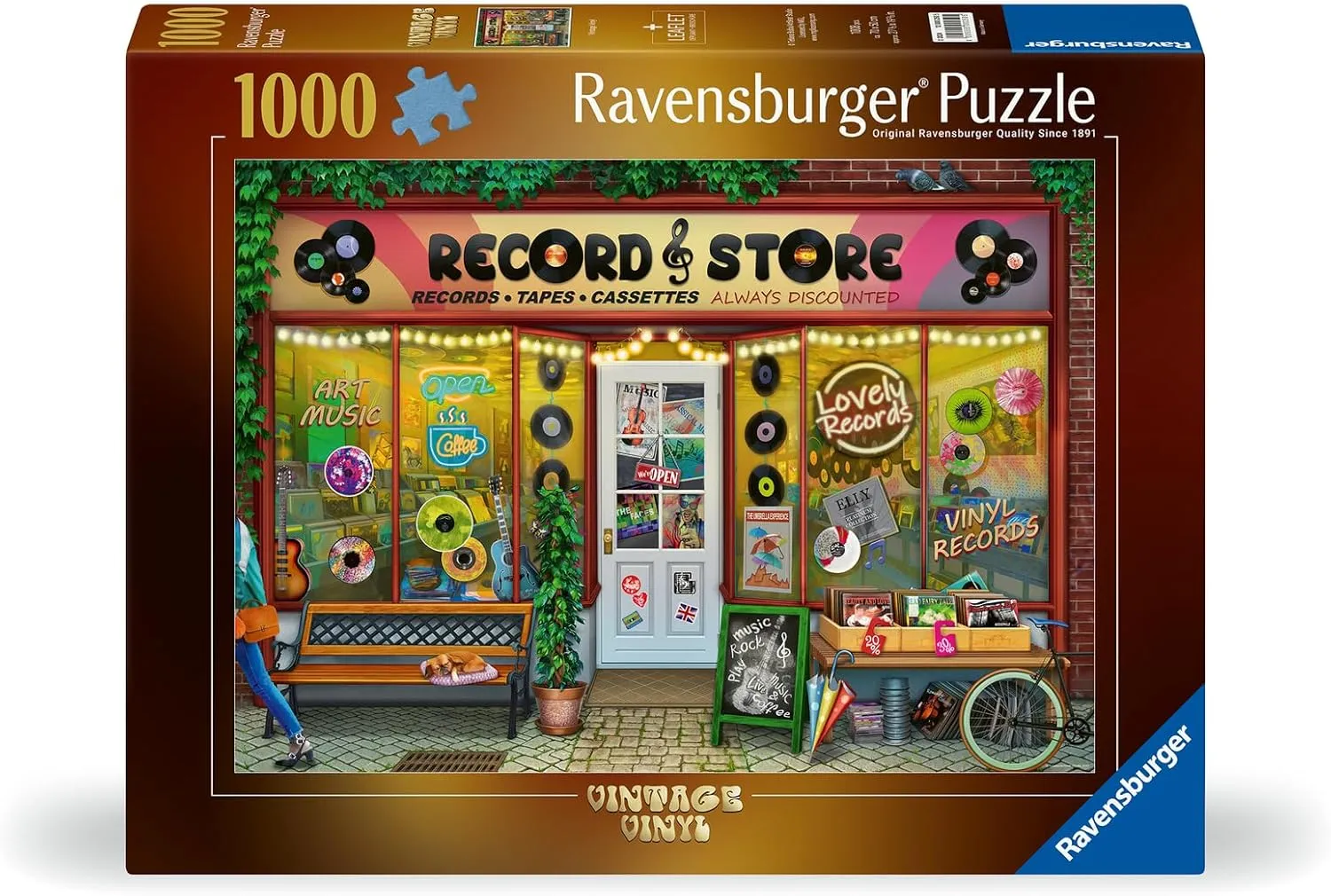 Ravensburger Vintage Vinyl 1000 Piece Jigsaw Puzzle for Adults - 12000250 - Handcrafted Tooling, Made in Germany, Every Piece Fits Together Perfectly