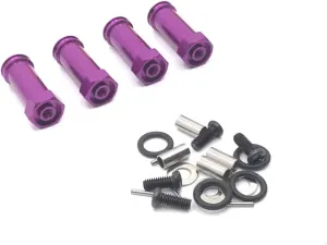 RC Car DIY Parts for WLtoys A959 A949 A969 A979 K929 12428 184011 1/18 Metal 12Mm Hex Hub Extension Adapter Wheel Spacer Widener RC Upgrade Parts(Purple)