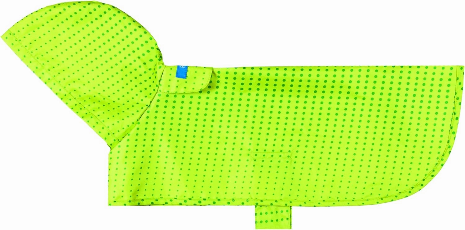 RC Pet Products Packable Dog Rain Poncho, XX-Large, Lime Halftone