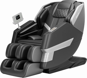 Real Relax 2025 Massage Chair Full Body, 3D SL Track Shiatsu Massage Recliner, 21 Auto and Thai Stretch Modes, APP and LCD Control, Body Scan, Fit Home and Office, PS3300 Black